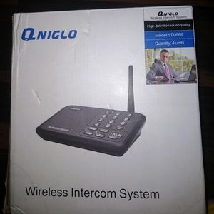 Qniglo LD-666 Wireless Intercom System 2 PCS Black